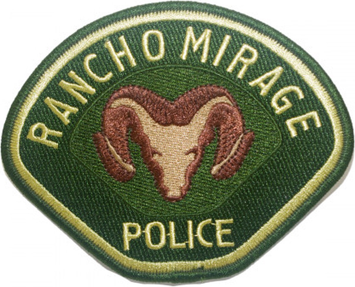 Rancho Mirage Police geborduurde patch embleem | Opnaai